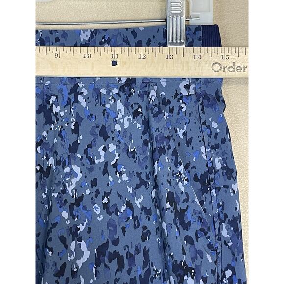 Athleta‎ Pants Womens 6 Blue Brooklyn Ankle Elastic Waist Slit Ham Lightweight - Picture 5 of 13